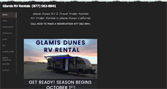 Desktop Screenshot of glamisdunesrvrental.com